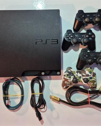 PlayStation 3 Slim 120 GB + 4 Controller+4 Giochi