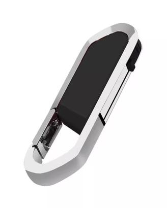 Chiavetta USB 64gb In Metallo Con Gancio Chiavi 