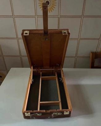 Cavalletto per pittori a valigetta