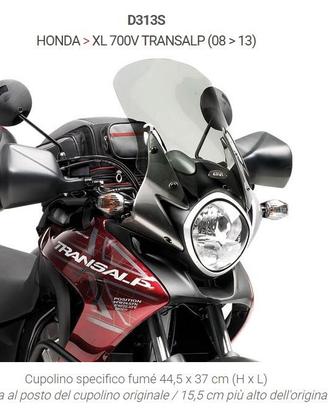 cupolino maggiorato xl 700 2008-12 GIVI NUOVO
