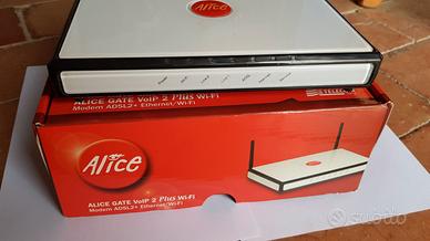 2 Modem Alice, 1 WiFi + 1 cavo