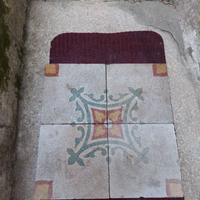 Antiche mattonelle Cementine cm. 20x20, 4 pezzi