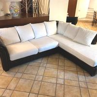 Divano con penisola angolare chaise longue