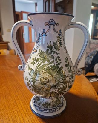 Vaso in ceramica francese dipinto a mano