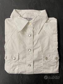 Camicia bianca con bottoni madreperla - Terranova