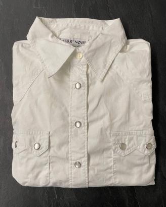 Camicia bianca con bottoni madreperla - Terranova