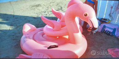 gonfiabile fenicottero molto grande più pompa