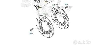 Disco freno ant per Kawasaki GPZ 600 0848KA30