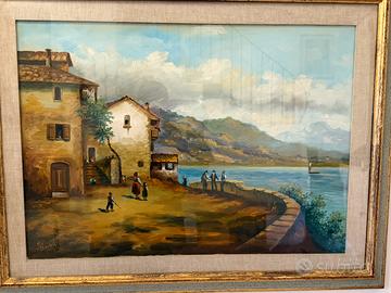 Quadro a oluo su tela