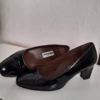 decoltè MELLUSO vera pelle nero