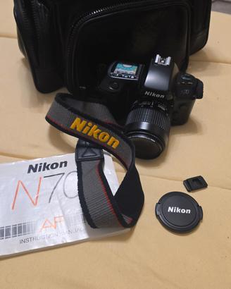 Nikon N70 (F70) Reflex Analogica + Obiettivo Nikko