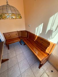 Giropanca piu tavolo in legno