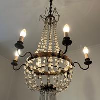 lampadario vintage cristallo