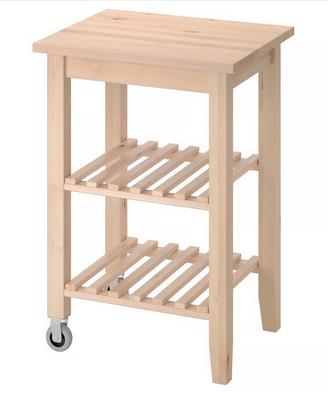 Carrello da cucina in Faggio