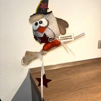 Gufetto befanino anti sfortuna. Fatto a mano