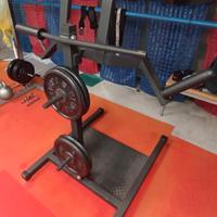 Attrezzi palestra: Squat leg + kettlebel in ghisa