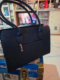 borsa donna blu