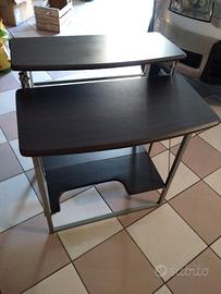 Tavolino porta computer a 2 piani interamente in M