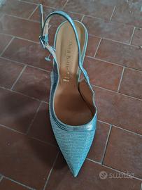 Décolleté argento donna n40