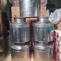 Bidone olio/vino acciaio Inox 18/10 da 30 lt