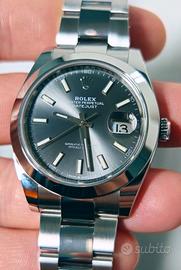 Rolex DJ 41mm 126300 Rhodium like new 2021 full 