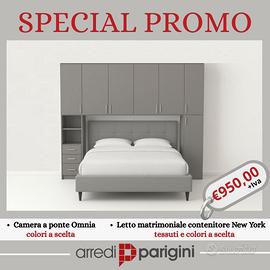 Camera a ponte + Letto contenitore PROMO
