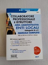 Libro Concorso Collab. Prof. Istruttore Enti Loc.