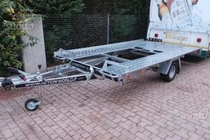 Carrello porta auto monoasse patente B 3,5 x 2 mt