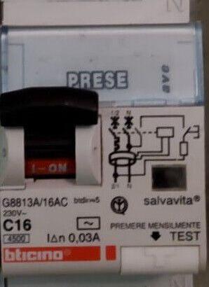  Bticino 1 Mod 2 P C16 G8813A/16AC