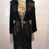 Cardigan lungo traforato lurex  SISTE'S