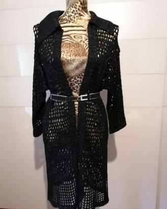 Cardigan lungo traforato lurex  SISTE'S