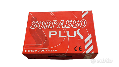 SCARPE ANTINFORTUNISTICHE TAGLIA 41 SORPASSO PLUS