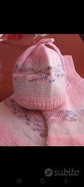sciarpa e cappellino in lana bambina 