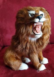 Statuetta peluche leone vintage