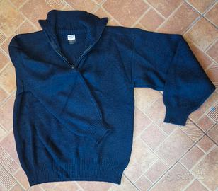 Maglione Troyer Mezza Zip Blu Navy - Taglia M