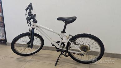 Bicicletta BMX 20 Pollici Bambino Ragazzo Bianca