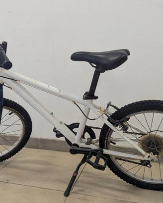 Bicicletta BMX 20 Pollici Bambino Ragazzo Bianca