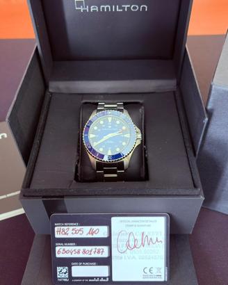 Hamilton Khaki Navy Scuba Automatico 43 mm Blu
