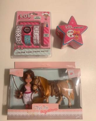 Giochi lol city life pony per bambini + tre anni