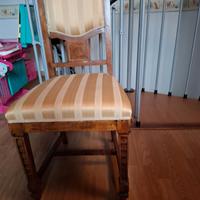 coppia di sedie in tessuto