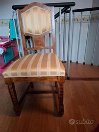 coppia di sedie in tessuto