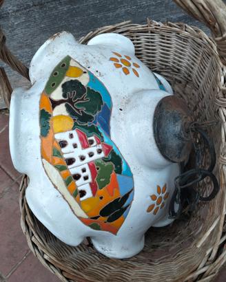 lampada in terracotta 