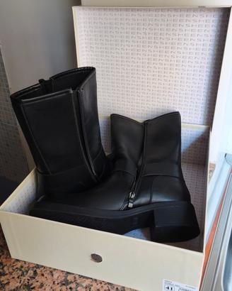 Stivali Biker SHEEN Neri N.41 NUOVI con Scatola