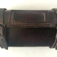 Borsa cuoio sottosella attrezzi bici epoca Maino