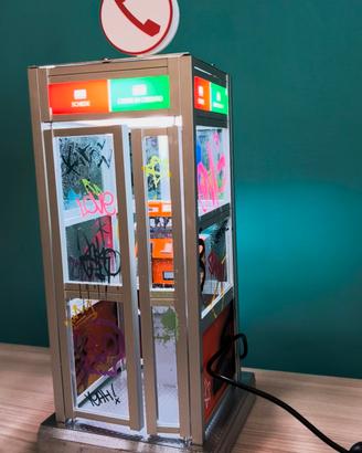 lampada cabina telefonica sip telecom