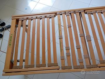 letto singolo con rete ortopedica 