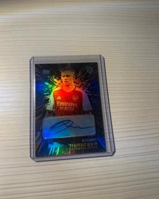 carta Topps Zinchenko – Arsenal, con autografo