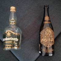 Lotto 2 bottiglie vuote da collezione 