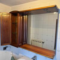 Mobile in legno Con Specchio Bagno
