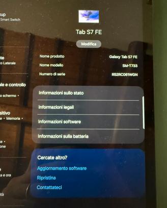 Samsung tab s7 fe